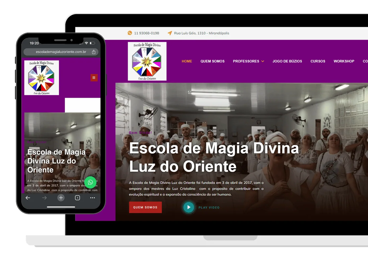 Projeto de site desenvolvido pela Olaje Publicidade 2